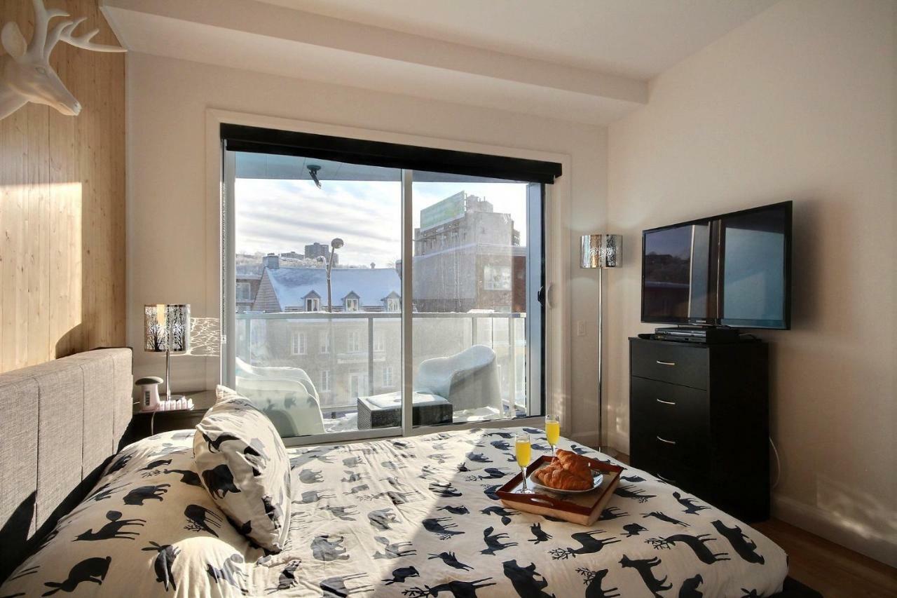 Le Kaméléon 318 : interieur parking, rooftop terrace, gym Québec Buitenkant foto
